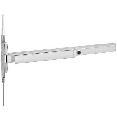Narrow Style, Concealed Vertical Rod Exit Device, with Nightlatch, No Pull, Satin Chrome